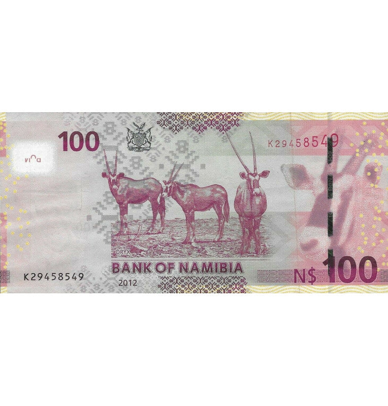 Namibia 100 Dollars 2012 Pick 14